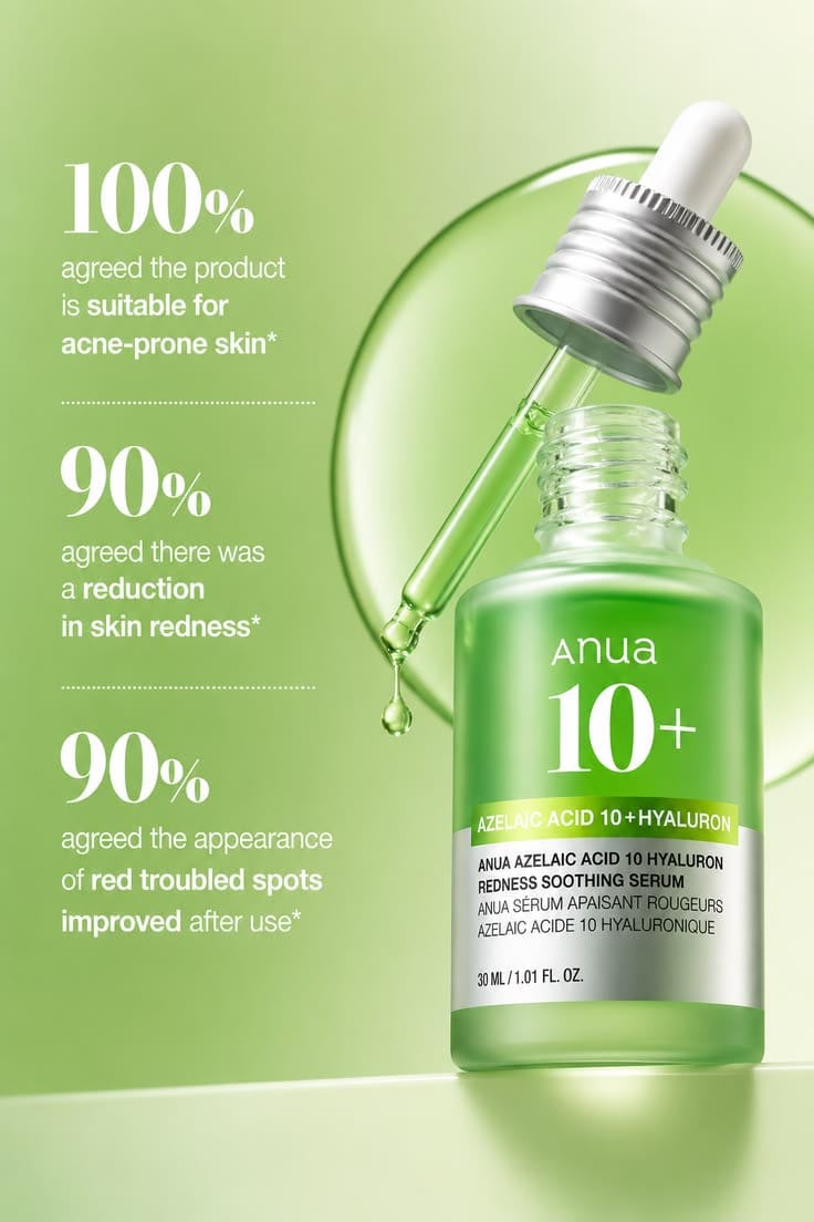 Anua - Azelaic Acid 10 Hyaluron Redness Soothing Serum - Image 4